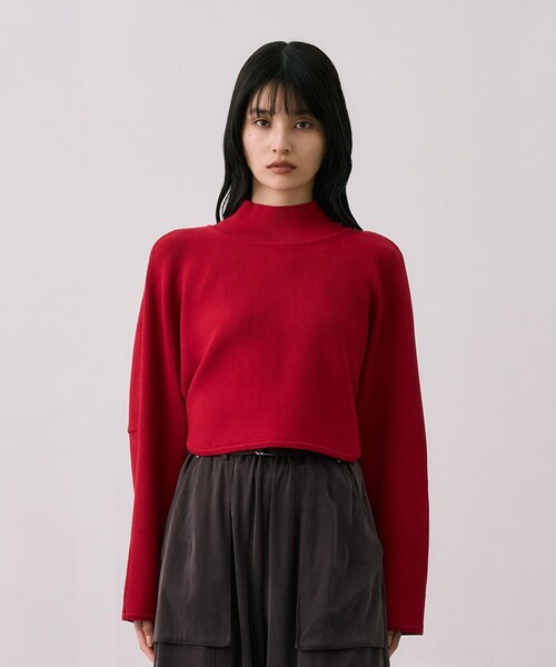 完売間近！】BACKスリットドルマンニット｜ウォッシャブル/オフィス