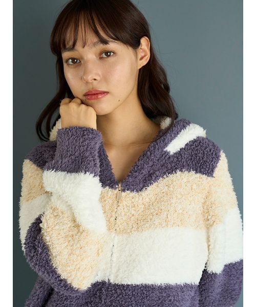 セール】ジェラート3ボーダーパーカ（ルームウェア/パジャマ）｜gelato