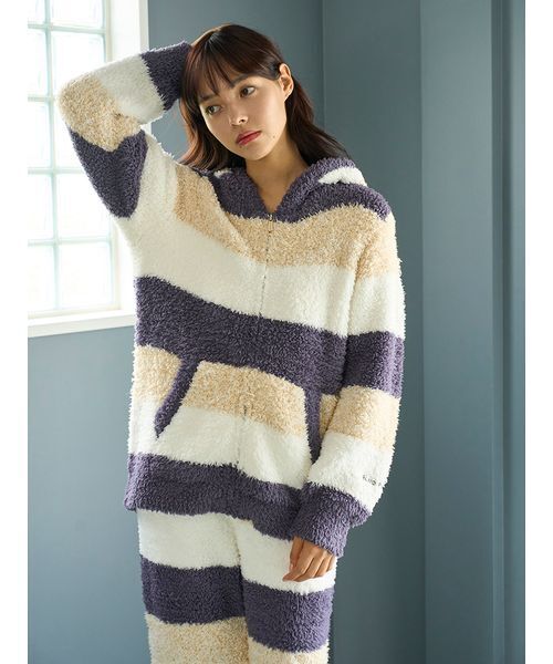 セール】ジェラート3ボーダーパーカ（ルームウェア/パジャマ）｜gelato