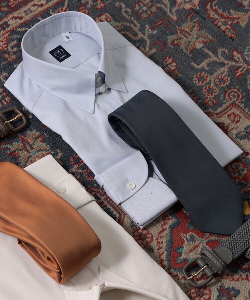 BEAMS F（ビームスエフ）の「BEAMS F / グレー シャンブレー タブ