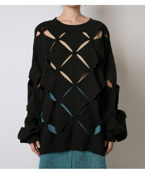iRENE（アイレネ）の「Diamond Slit Knit（ニット/セーター）」 - WEAR