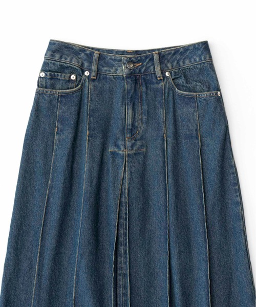 MAISON SPECIAL（メゾンスペシャル）の「Pleated Denim Skirt