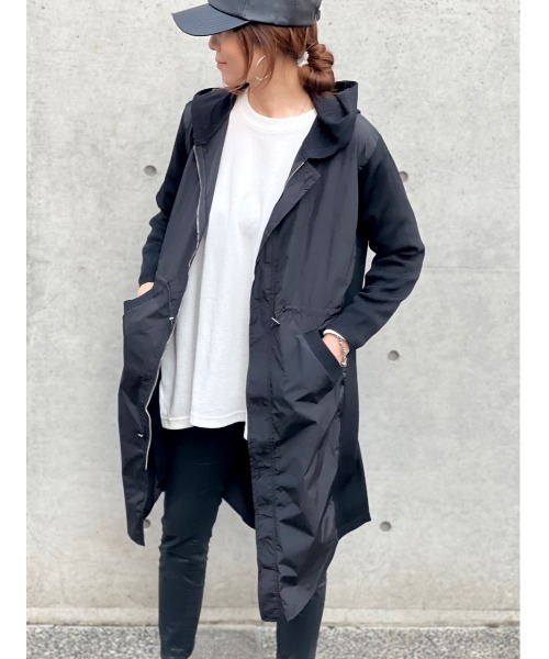 Day and Grade（デイアンドグレイド）の「異素材MIXラウンドヘムロング