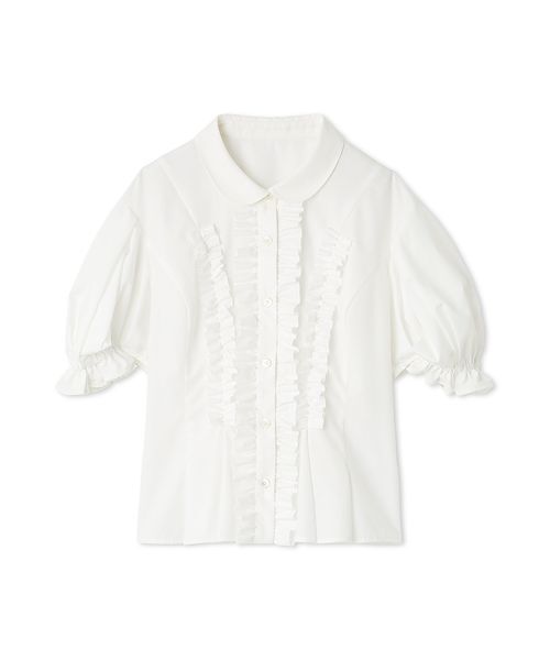 セール】フリルレースアップブラウス（シャツ/ブラウス）｜LILY BROWN