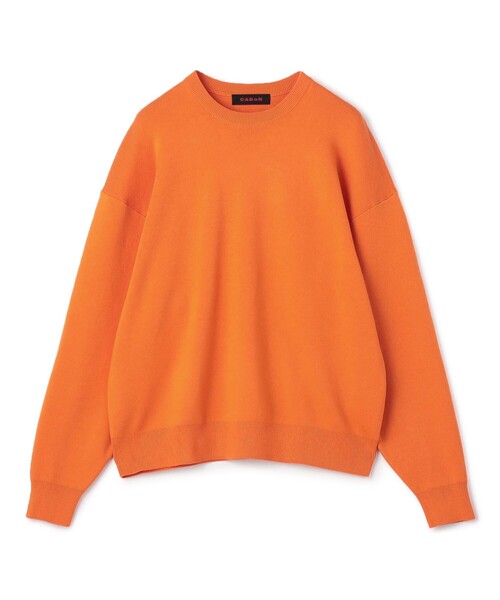 CABaN コットンカシミヤ クルーネックプルオーバー（ニット/セーター