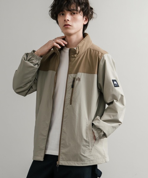 セール】LOGOS ロゴス 撥水 裏タフタワンポイントロゴスタンドネック