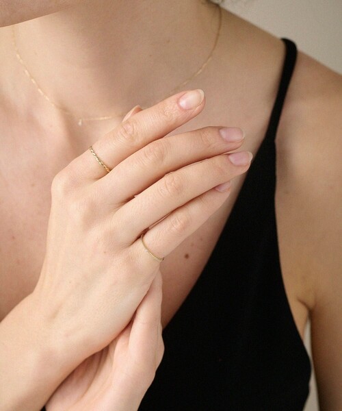 ete（エテ）の「○K10YG ダイヤモンド ピンキーリング（リング）」 - WEAR