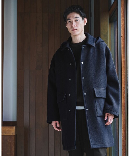 セール】SENTDALE WOOL ダッフルコート（ダッフルコート）｜green