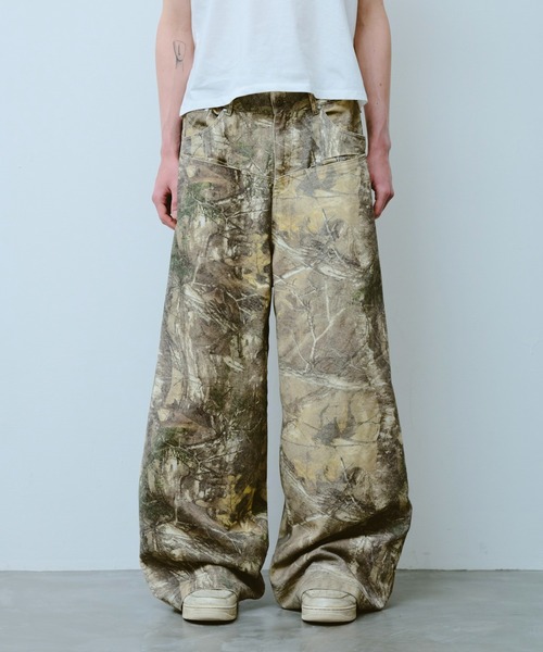 wide baggy real tree painter trousers / ワイドバギーリアルツリー
