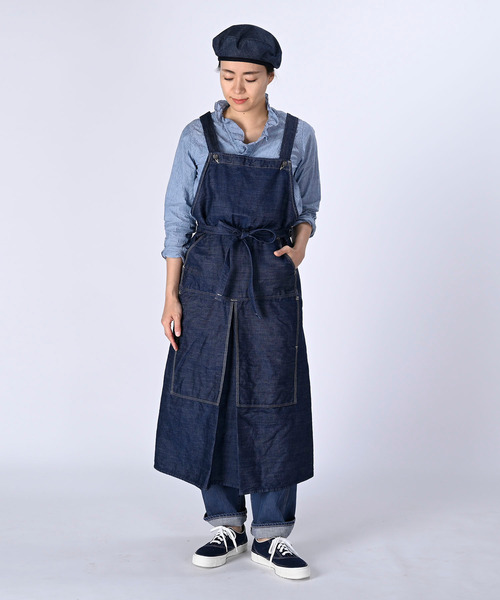 45R（フォーティファイブアール）の「モンプチデニムのエプロンドレス