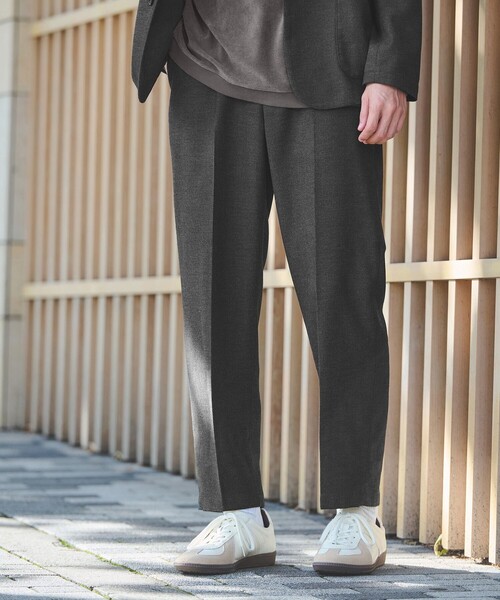 セール】ウォッシャブル フラノ ツイル ワイド ユーティリティパンツ