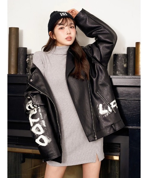 Darich（ダーリッチ）の「ペイントボアレザーライダース（ライダース