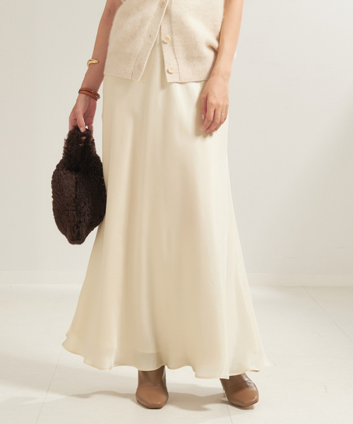 plage（プラージュ）の「Washable Fibril Drape スカート（スカート