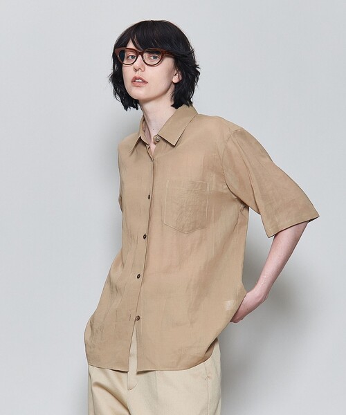 6（ロク）の「＜6(ROKU)＞スケ ショートスリーブ シャツ（シャツ