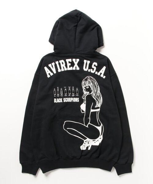 AVIREX（アヴィレックス）の「《WEB&DEPOT限定》BLACK SCORPION SWEAT