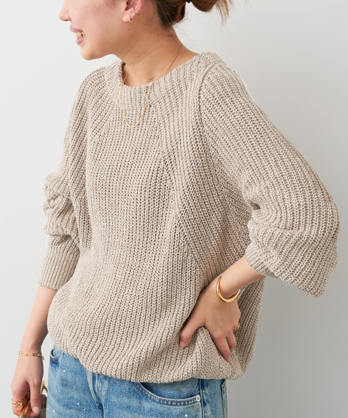 Lily Linen アゼプルオーバー（ニット/セーター）｜Deuxieme Classe