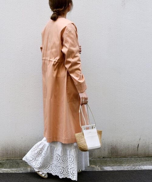 セール】SHIPS any: ノーカラー リバー コート3（ノーカラーコート