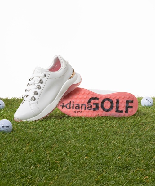 dianaGOLF】レースアップゴルフシューズ（スニーカー）｜+diana