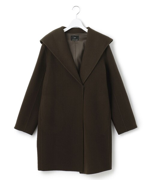 23区（ニジュウサンク）の「ウールリバー フード付き ミドル丈コート