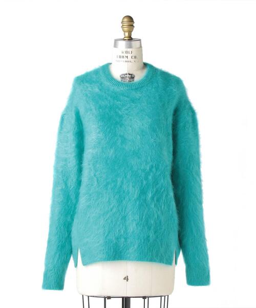 Drawer（ドゥロワー）の「Drawer 7Gカシミヤファークルーネックニット