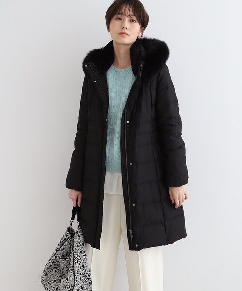 INDIVI（インディヴィ）の「シルキーサテンダウンコート（ダウン