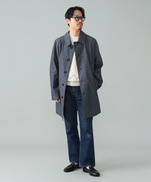 別注】MACKINTOSH / DUNKELD SHORT デニム ステンカラーコート（ステン