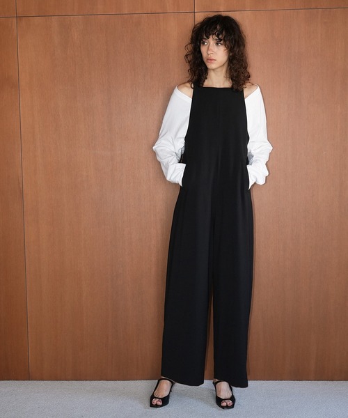 CLANE（クラネ）の「COCOON SALOPETTE PANTS（サロペット