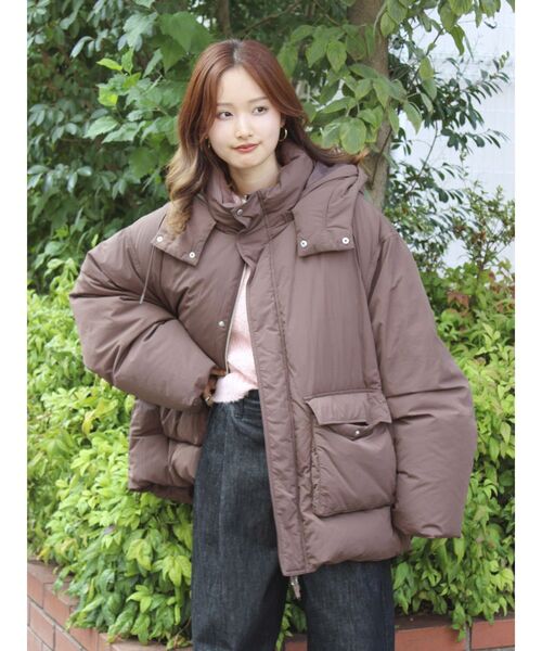 セール】フードデザインダウン（ダウンジャケット/コート）｜Ungrid