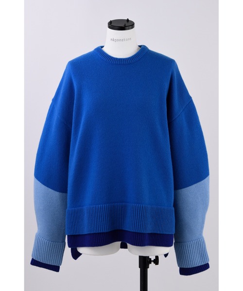 nagonstans（ナゴンスタンス）の「カフスレイヤード ニットプル