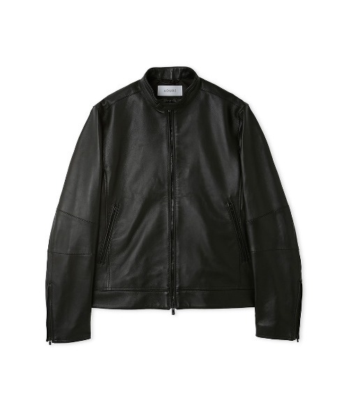AOURE（アウール）の「ポンチスェード シングルライダースジャケット