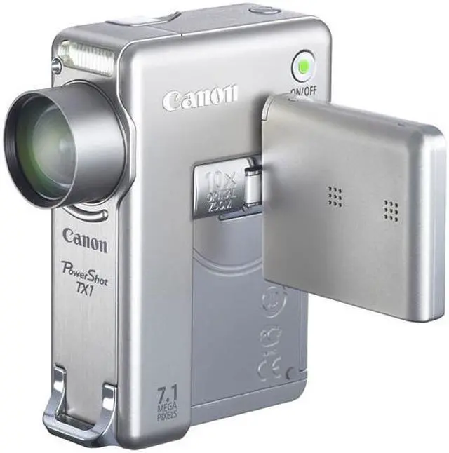 Canon PowerShot TX1 Silver 7.1 MP Digital Camera - Newegg.com