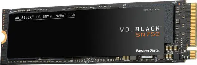WD - Black SN750 NVMe SSD 1TB Internal PCI Express 3.0 x4 (NVMe