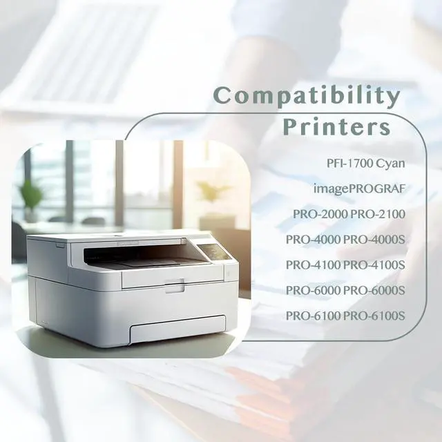 Nadhafko PFI-1700C Ink Tank 700ml High Capacity Replacement for