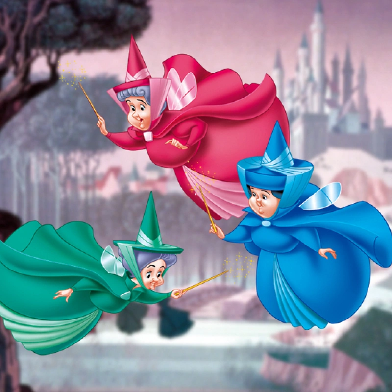 ディズニー眠れる森の美女プリンセス プリンス 妖精 陶器 S*i様