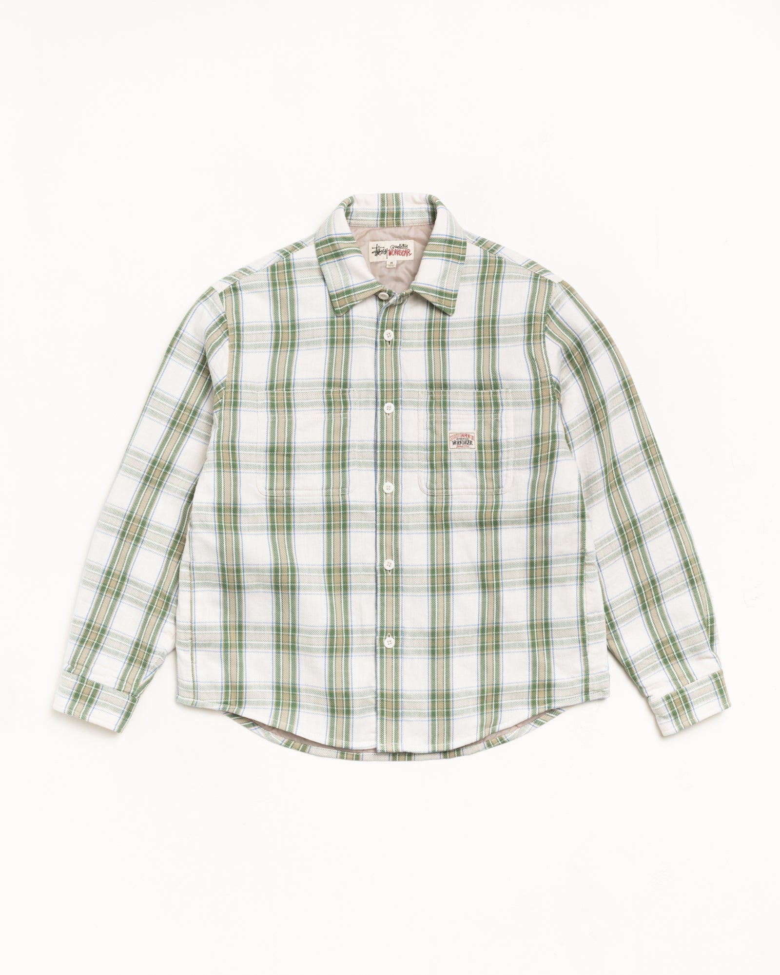 Lau Plaid Shirt Jacket – Off White | Tops & Shirts | Stüssy Canada