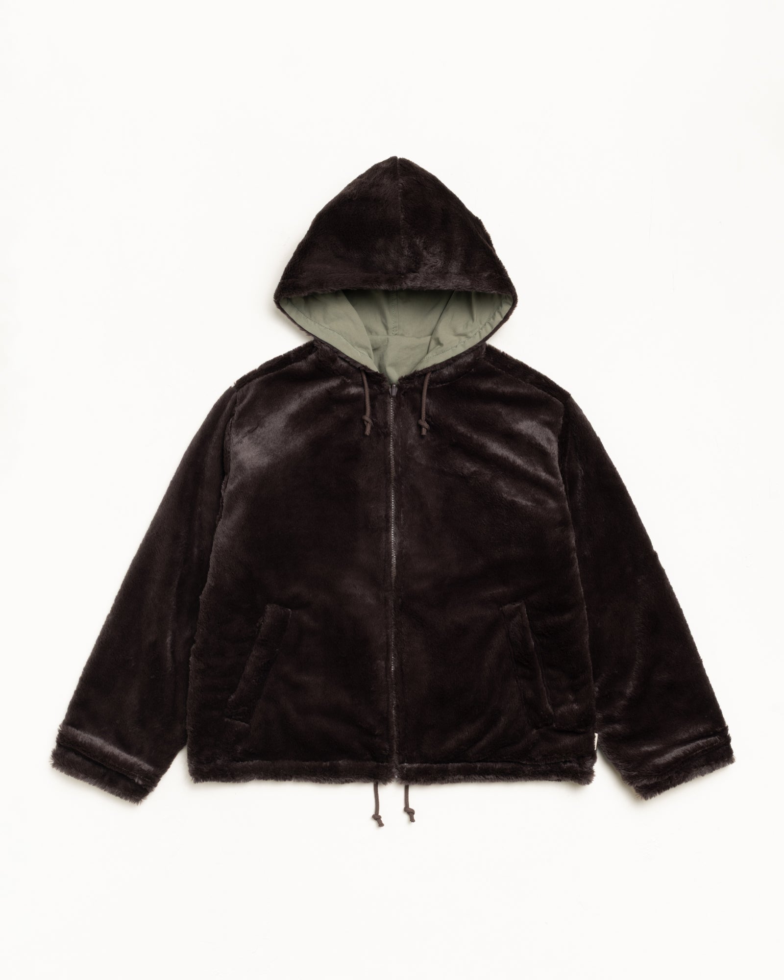 Reversible Hooded Jacket – Brown | Outerwear | Stüssy Canada
