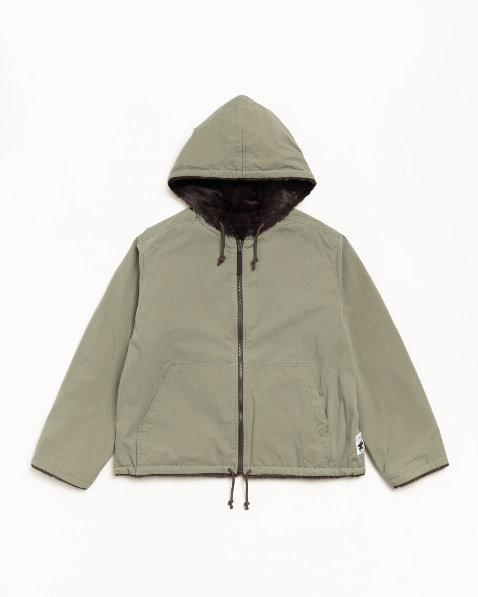 Reversible Hooded Jacket – Brown | Outerwear | Stüssy Canada