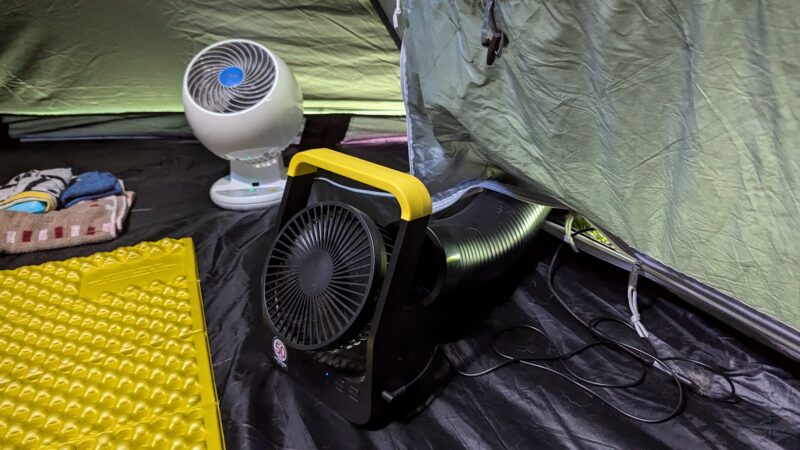 ポータブルミニクーラーは夏キャンプの冷房になるのか実験！ナカトミ