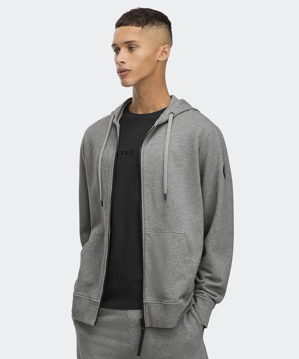 ヒューロン フルジップ フーディー ブラックレーベル(7401MB)｜カナダ