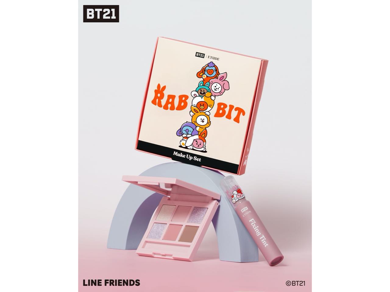 エチュード・12月下旬より発売開始】「BT21」デザインのお正月コスメは