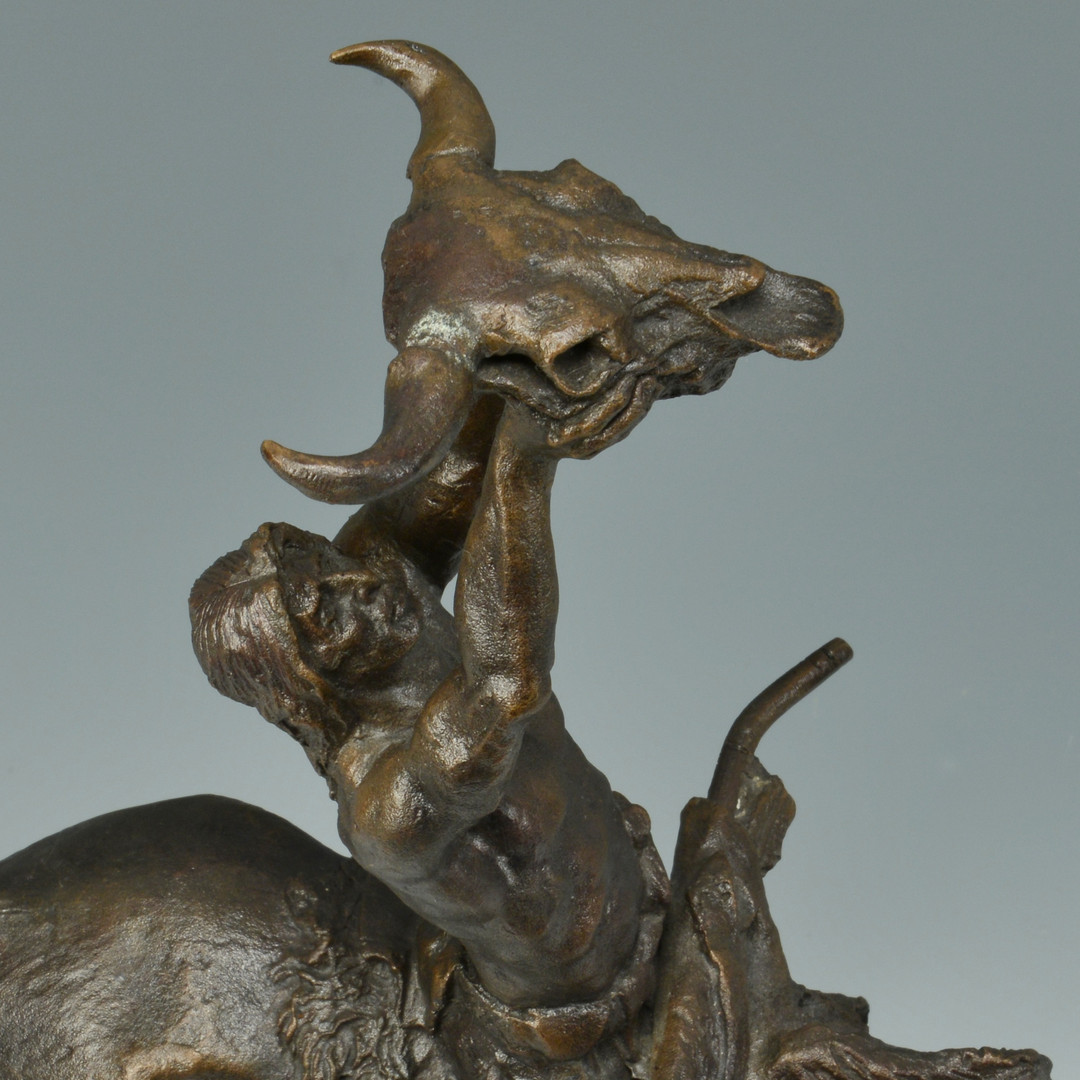 Lot 632: 2 Buck McCain Bronze Sculptures | Case Auctions