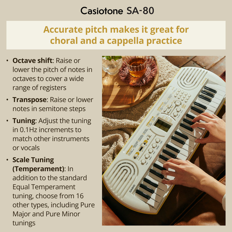 Casiotone SA-80 Mini Keyboard – Casio Music SG