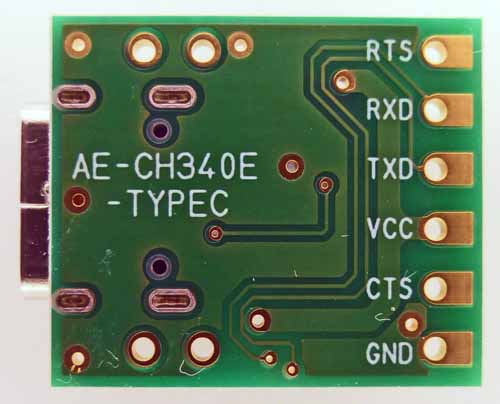 CH340E USBシリアル変換モジュール Type－C （K-14745