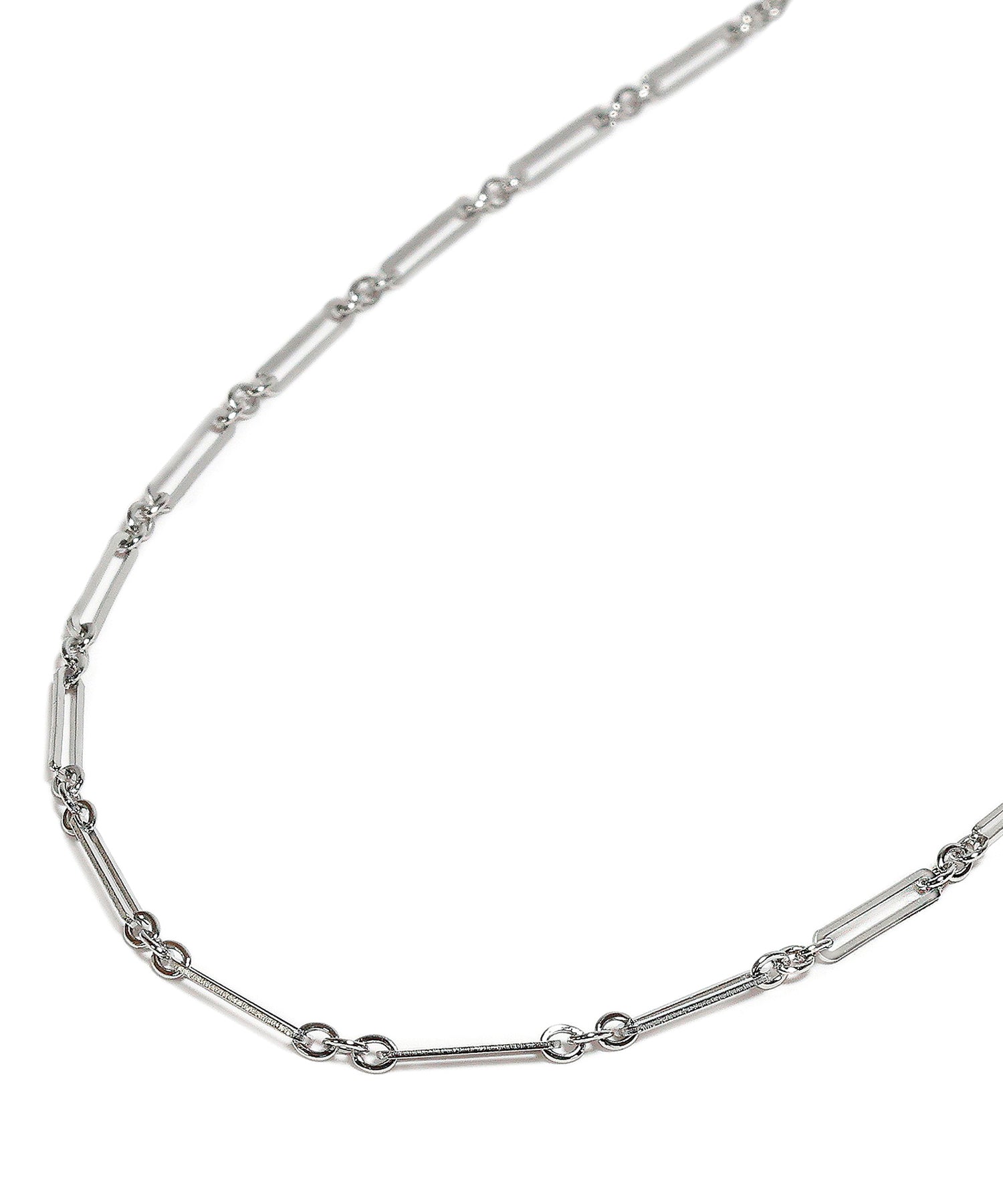 シルバー]リンクチェーンネックレス