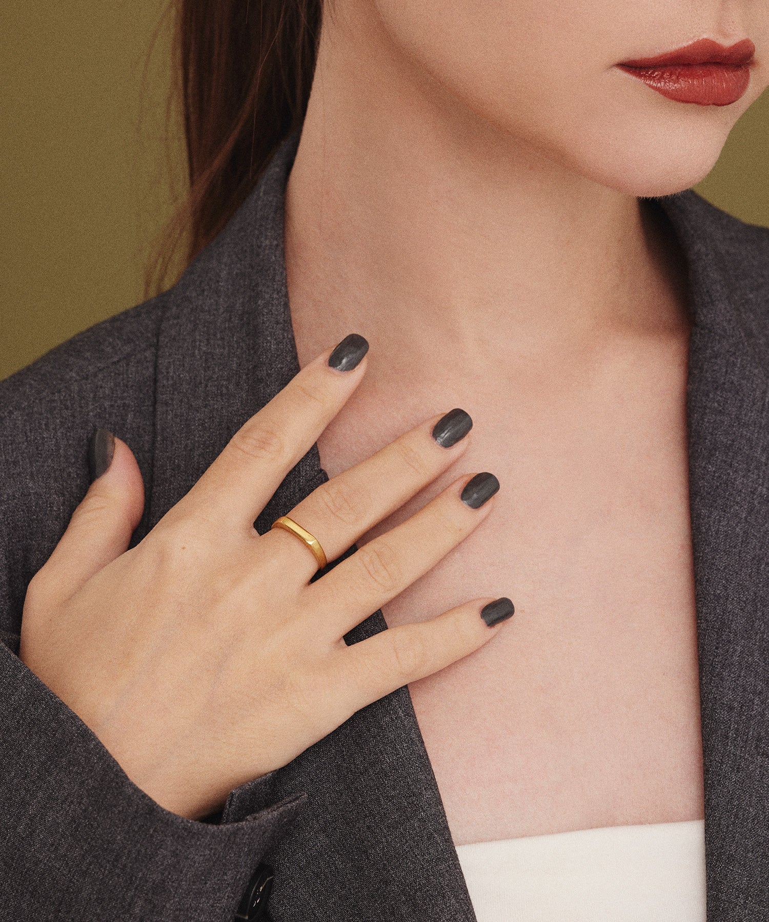 ゴールド]ナロースクエアリング