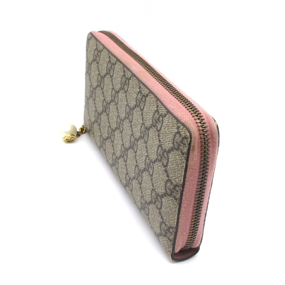 GUCCI グッチ GGスプリーム ジップアラウンドウォレット ラウンド
