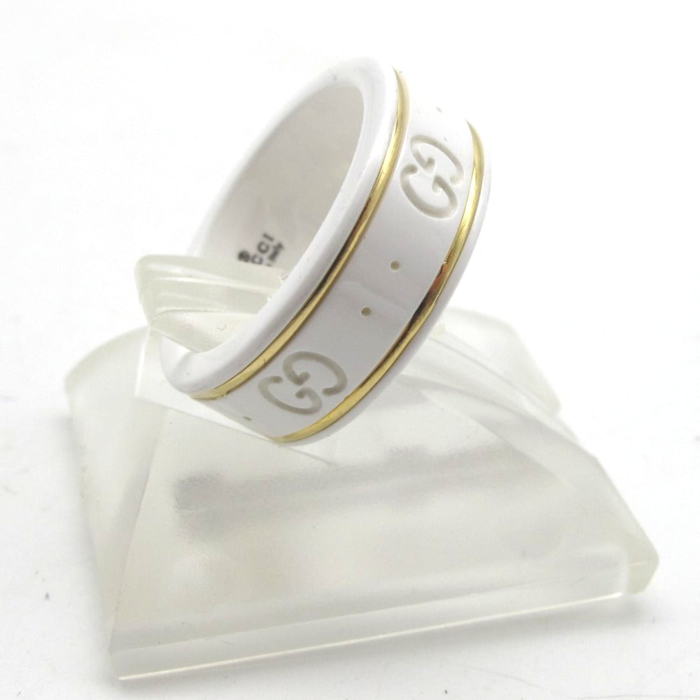 GUCCI グッチ リング・指輪 セラミック K18 Au750 ホワイト セラミック