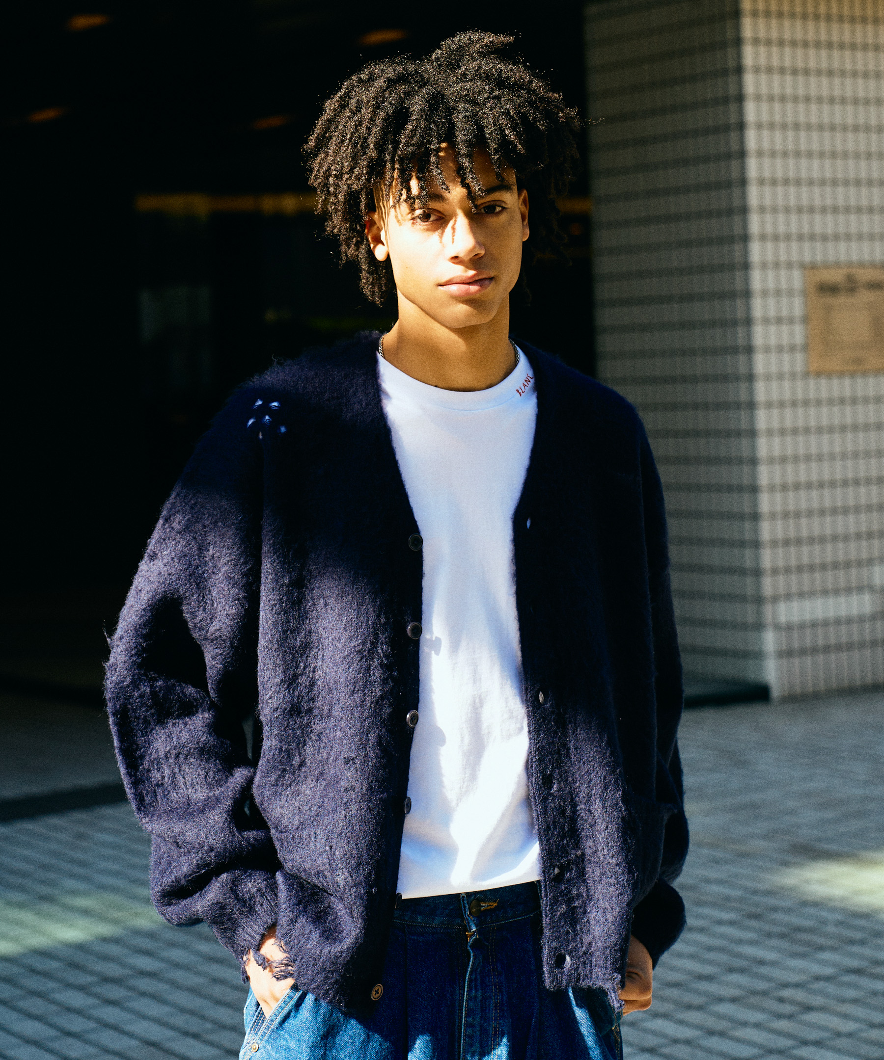 TOWNCRAFT / DAMAGED SOLID SHAGGY CARDIGAN【C.E.L.STORE Exclusive