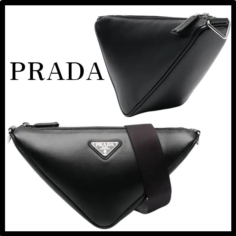 ☆送料・関税込☆PRADA☆トライアングル ロゴ ショルダーバッグ (PRADA