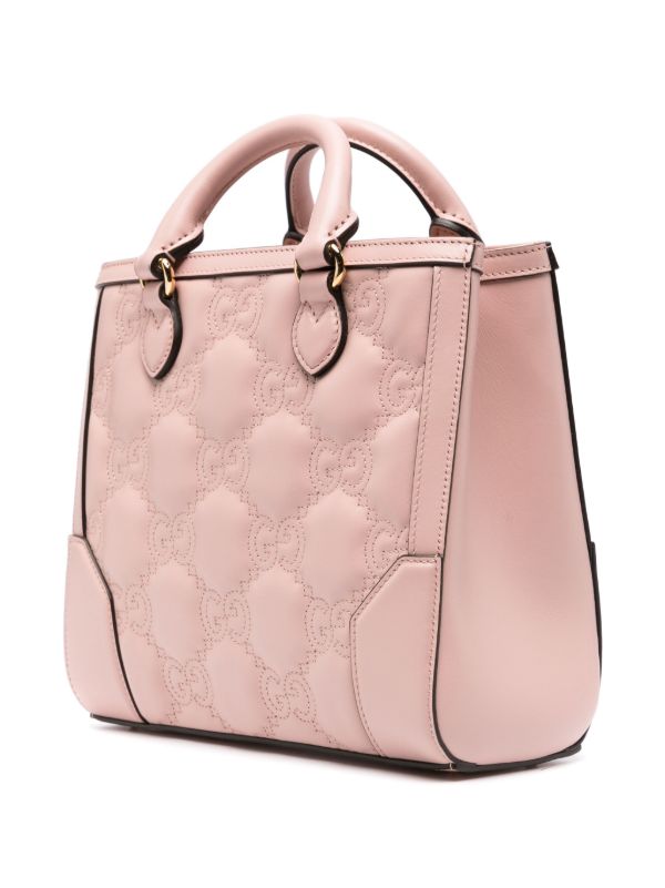 Gucci Small GG Matelassé top-handle Bag | Pink | FARFETCH